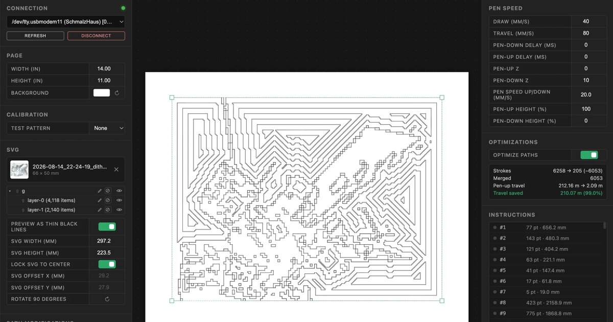 Plotterbench — a desktop app for pen plotters